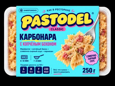 Упаковка: Карбонара с копчёным беконом