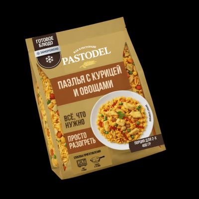 Упаковка: Паэлья с курицей и овощами