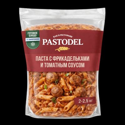 Упаковка: Паста с фрикадельками и томатным соусом HoReCa