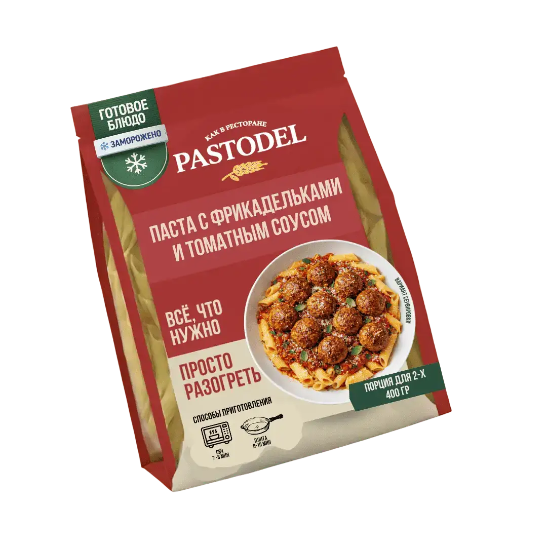 Паста с фрикадельками и томатным соусом