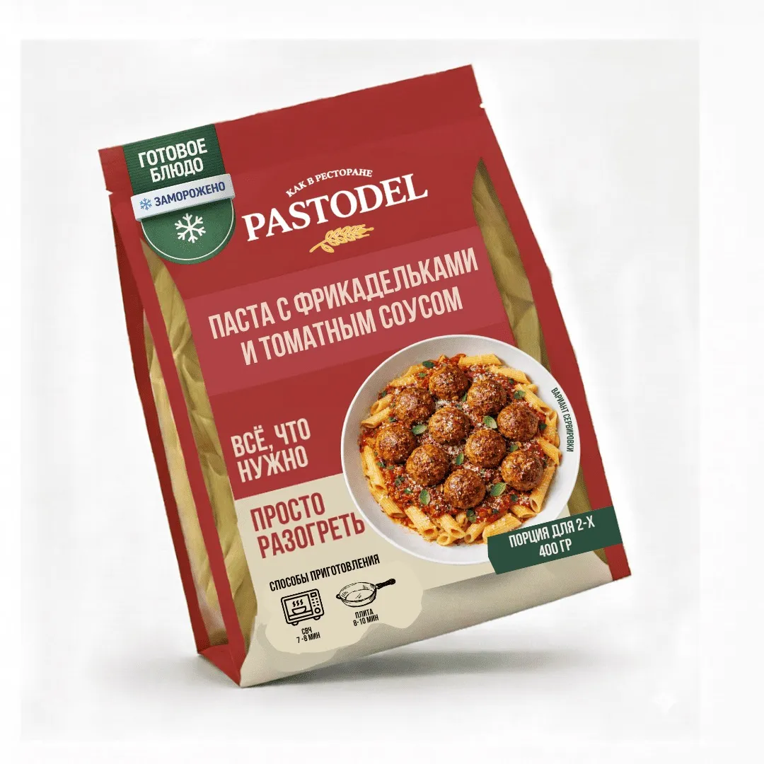Паста с фрикадельками и томатным соусом