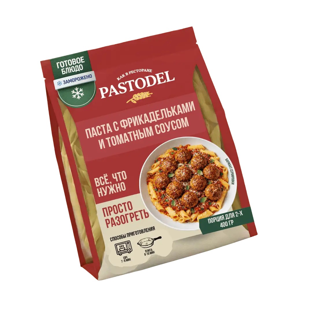 Паста с фрикадельками и томатным соусом